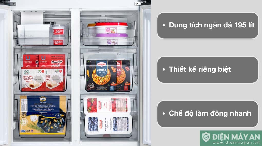 Tủ lạnh Panasonic Inverter 510 lít Multi Door NR-X561BK-VN
